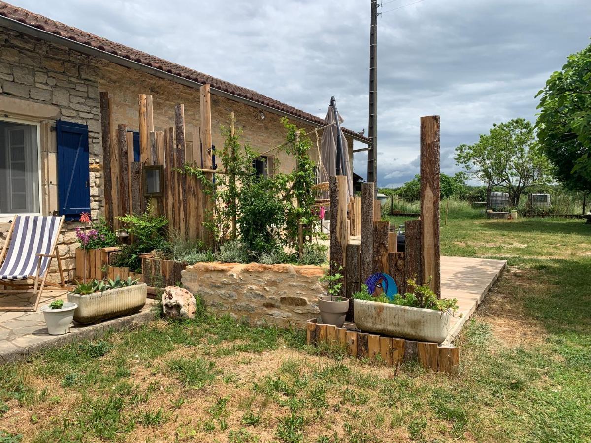 Gite La Longere Bleue Caylus Buitenkant foto